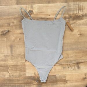 SKIMS Fits Everybody Cami Thong Bodysuit in Moonstone